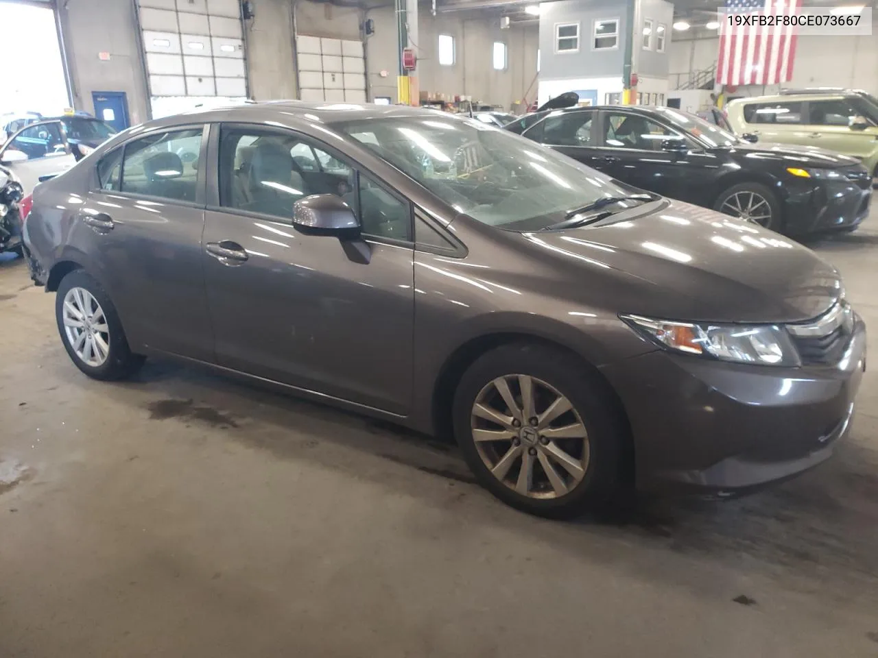 2012 Honda Civic Ex VIN: 19XFB2F80CE073667 Lot: 72383874