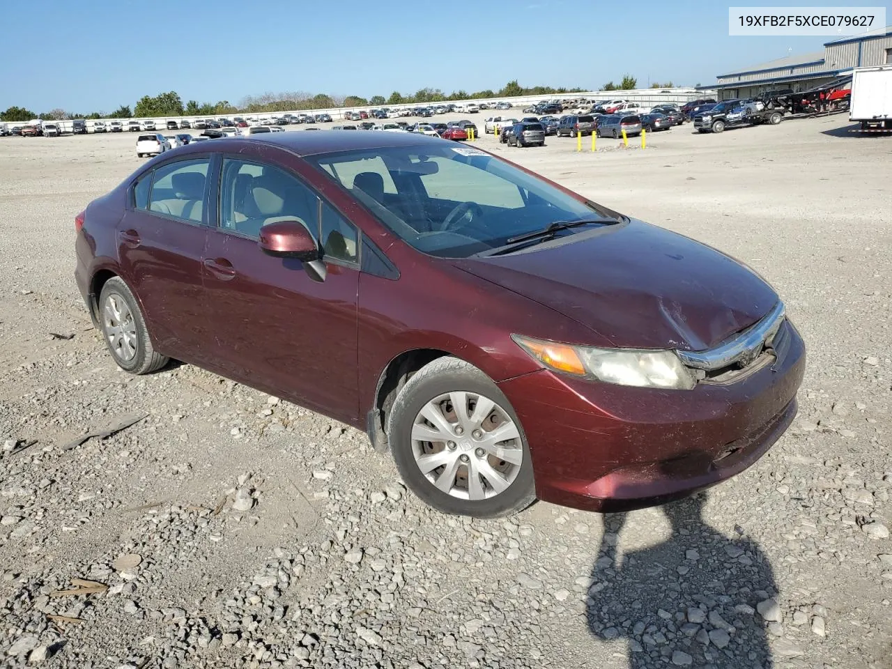 2012 Honda Civic Lx VIN: 19XFB2F5XCE079627 Lot: 72444054