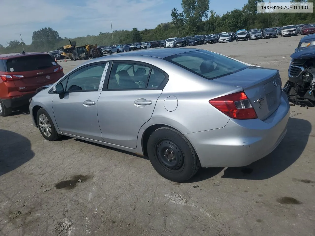 2012 Honda Civic Lx VIN: 19XFB2F57CE011401 Lot: 72523444