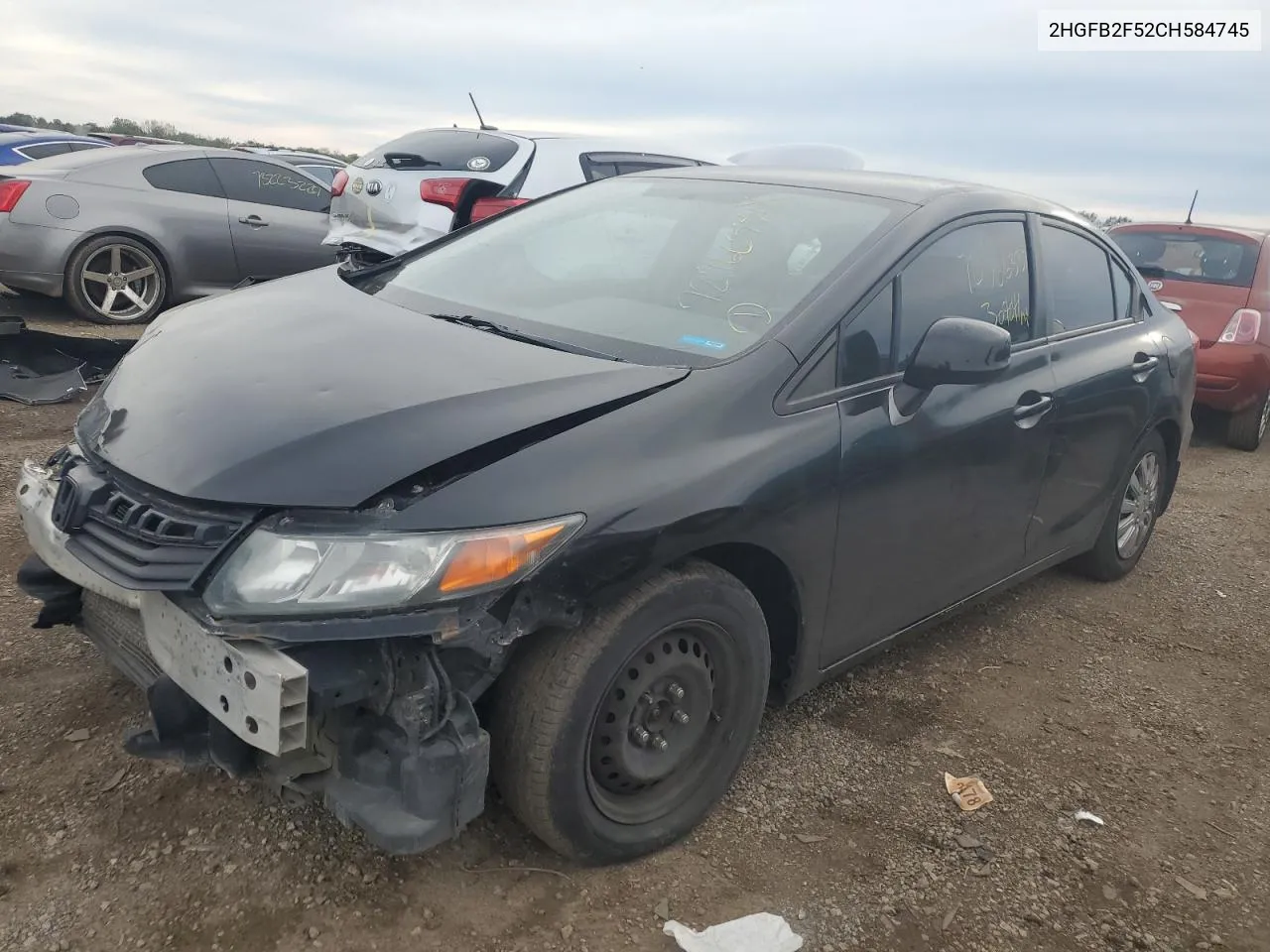 2HGFB2F52CH584745 2012 Honda Civic Lx