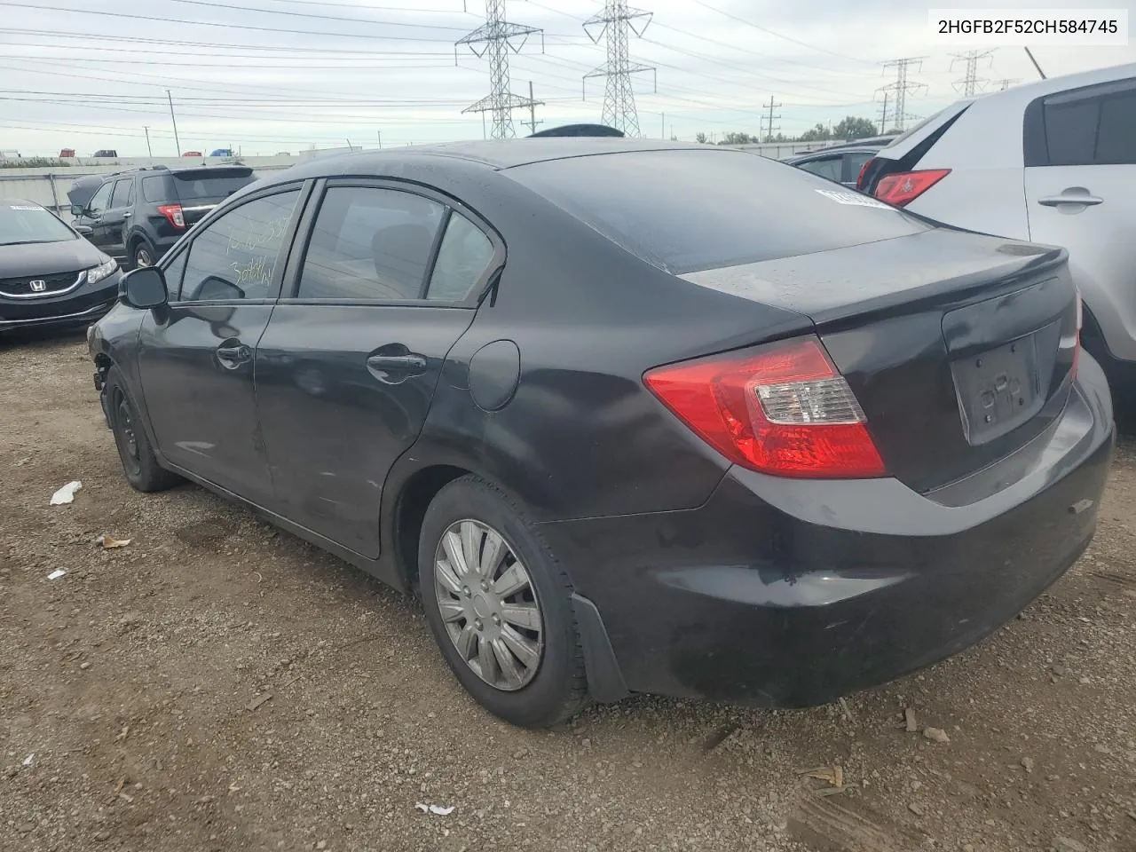 2HGFB2F52CH584745 2012 Honda Civic Lx