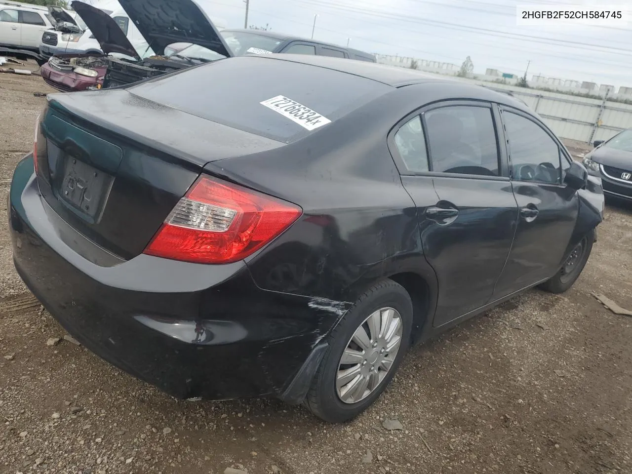 2HGFB2F52CH584745 2012 Honda Civic Lx