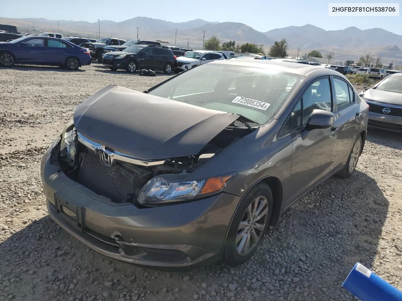 2HGFB2F81CH538706 2012 Honda Civic Ex