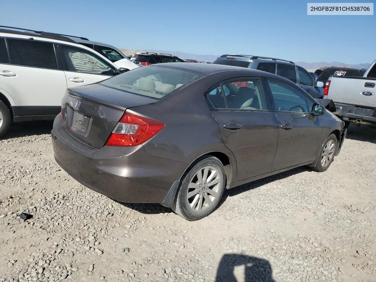 2HGFB2F81CH538706 2012 Honda Civic Ex