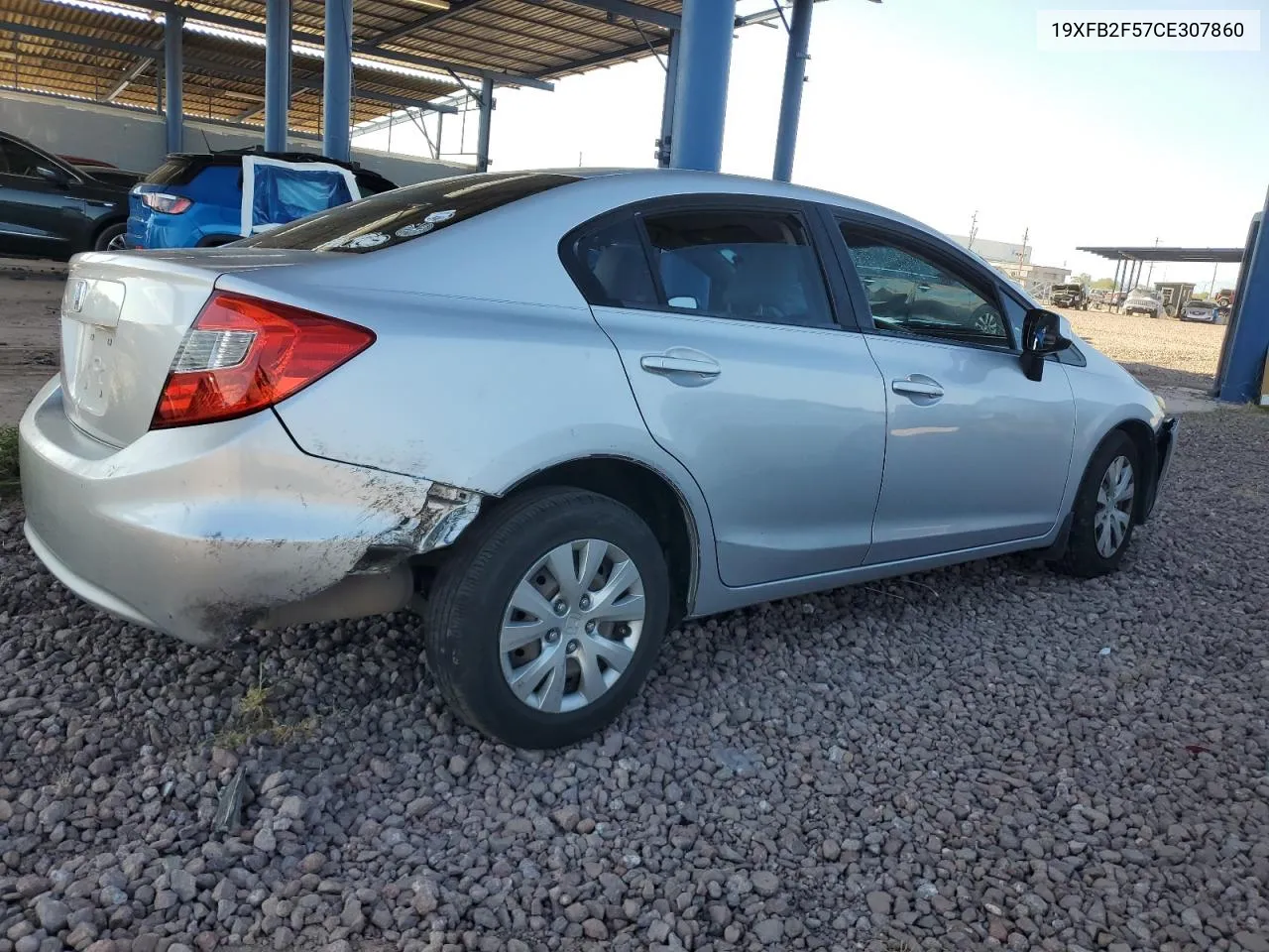 2012 Honda Civic Lx VIN: 19XFB2F57CE307860 Lot: 72841214