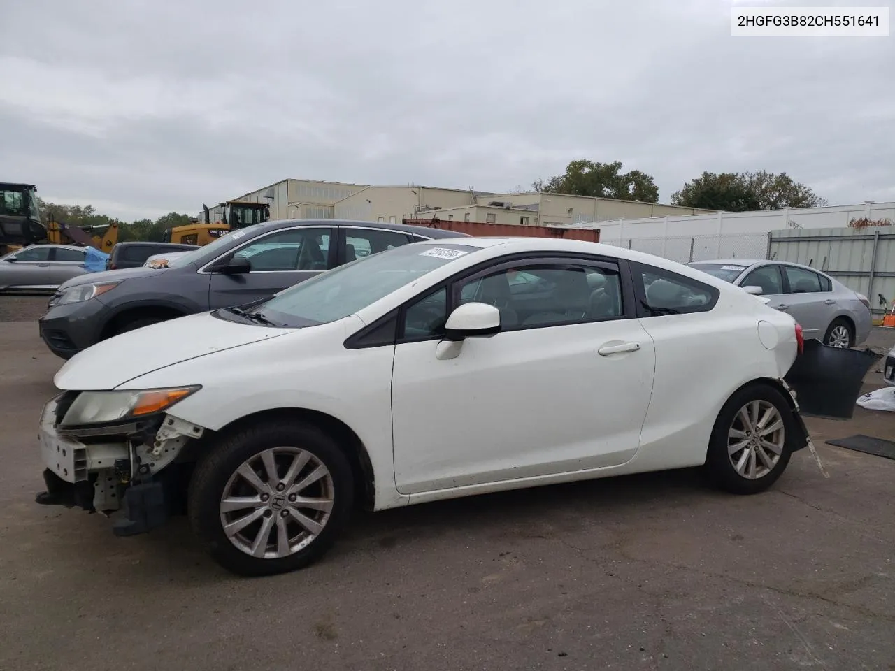 2012 Honda Civic Ex VIN: 2HGFG3B82CH551641 Lot: 72903704