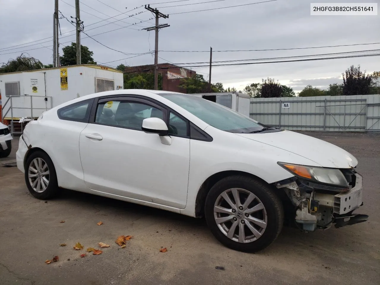 2012 Honda Civic Ex VIN: 2HGFG3B82CH551641 Lot: 72903704