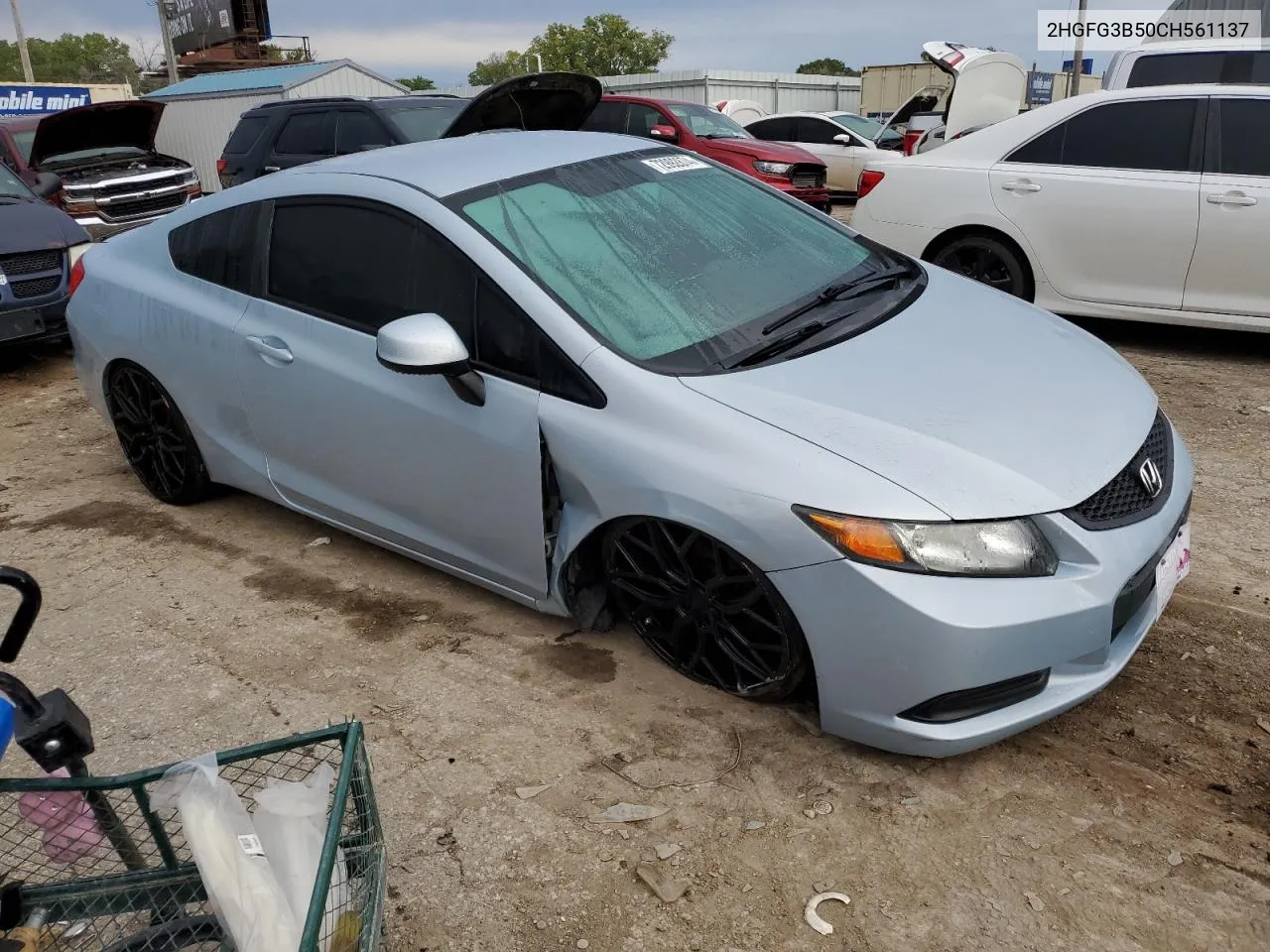 2012 Honda Civic Lx VIN: 2HGFG3B50CH561137 Lot: 72992874