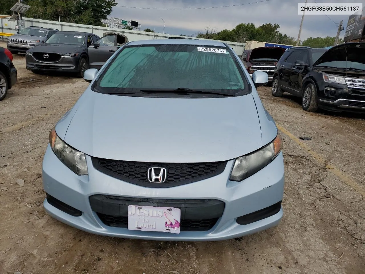 2012 Honda Civic Lx VIN: 2HGFG3B50CH561137 Lot: 72992874