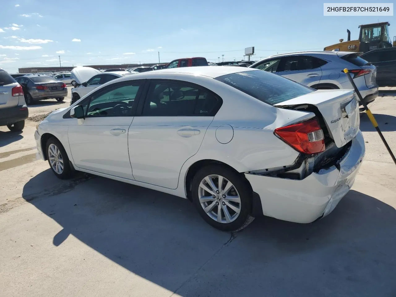 2012 Honda Civic Ex VIN: 2HGFB2F87CH521649 Lot: 73045714