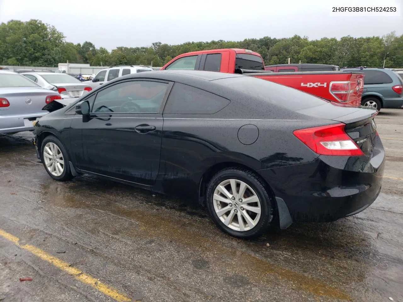 2012 Honda Civic Ex VIN: 2HGFG3B81CH524253 Lot: 73049744