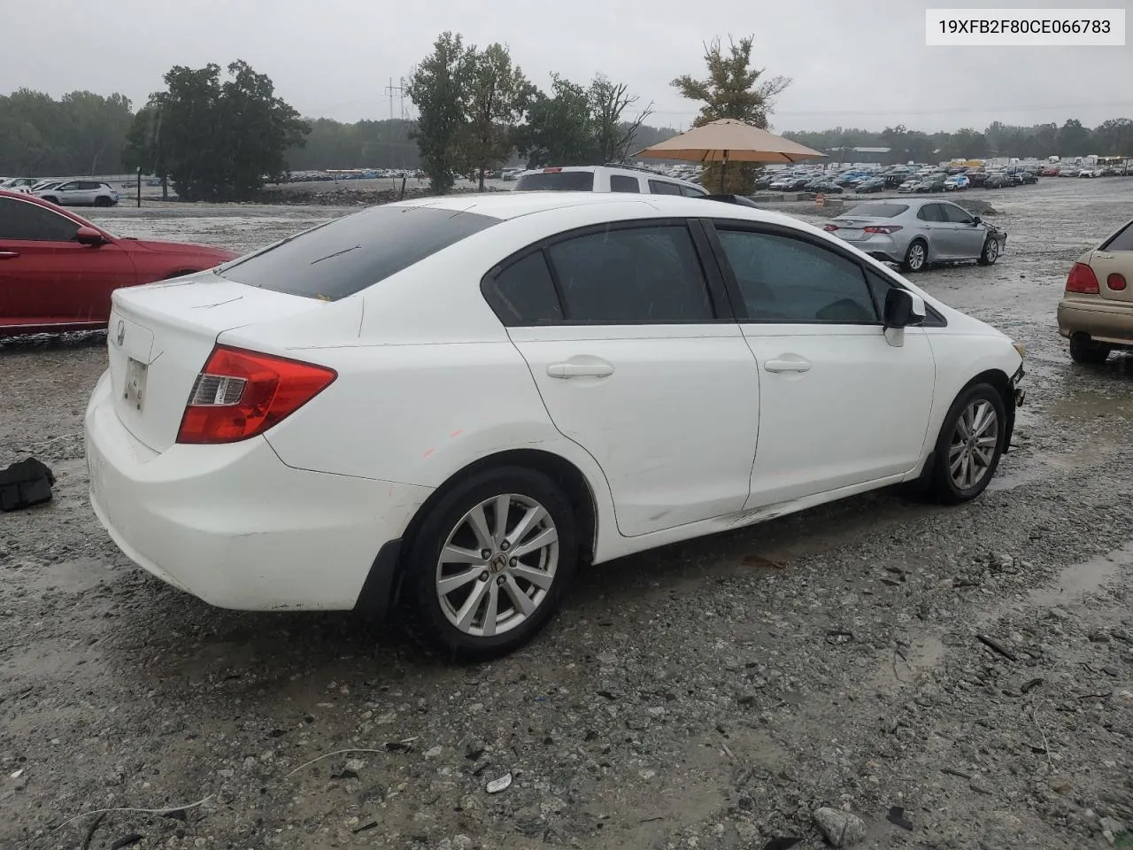 2012 Honda Civic Ex VIN: 19XFB2F80CE066783 Lot: 73095434