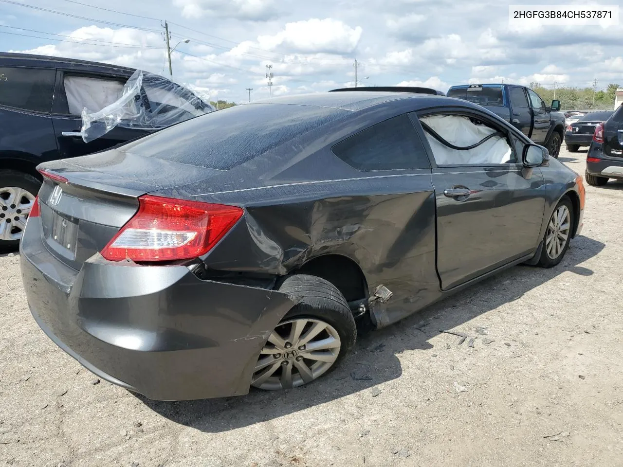 2HGFG3B84CH537871 2012 Honda Civic Ex