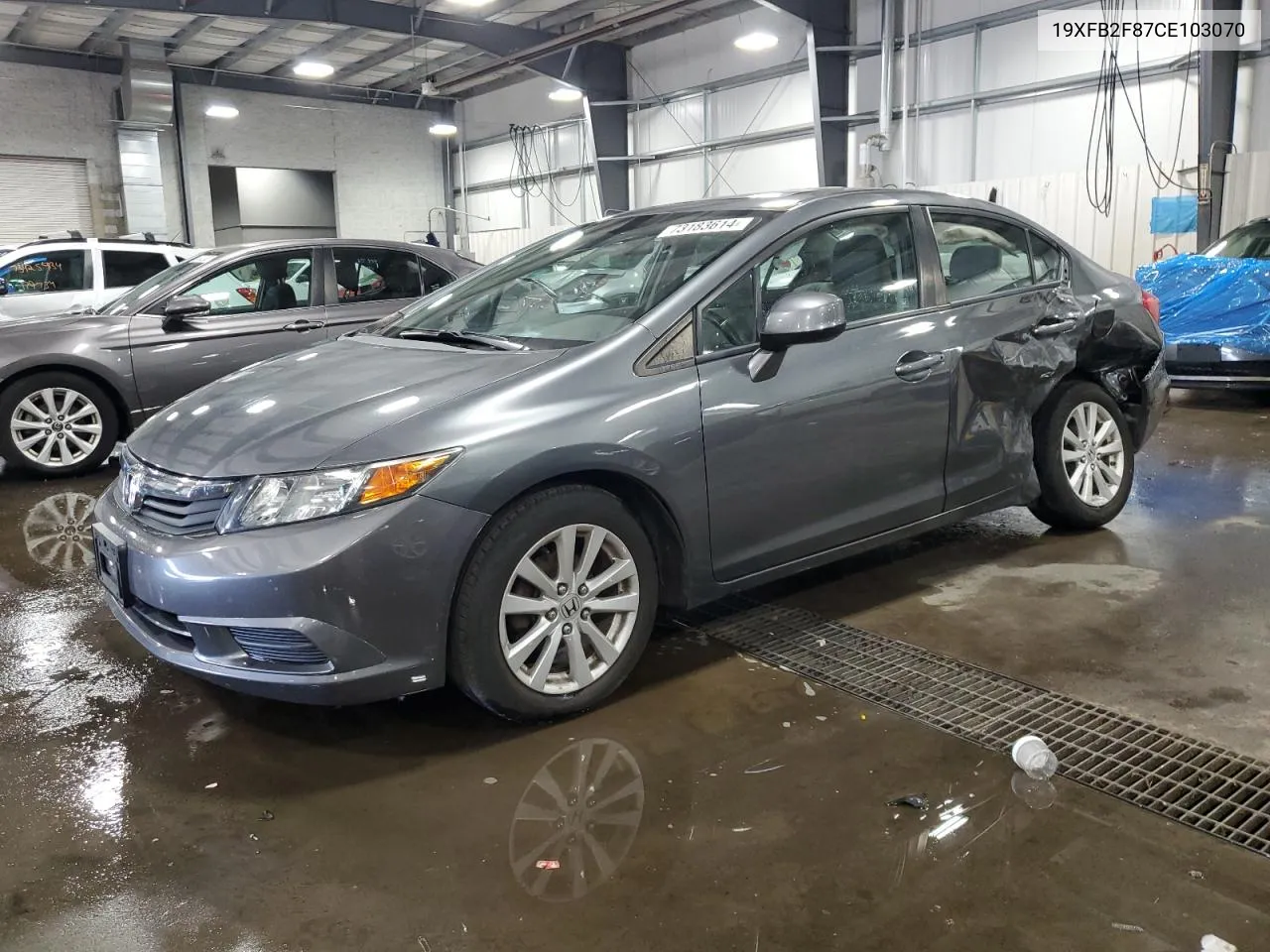 2012 Honda Civic Ex VIN: 19XFB2F87CE103070 Lot: 73183614