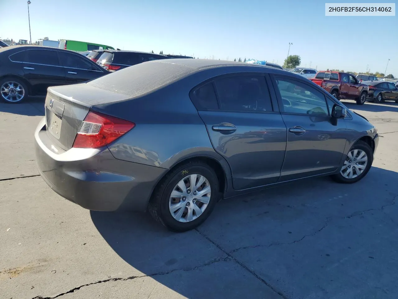 2HGFB2F56CH314062 2012 Honda Civic Lx