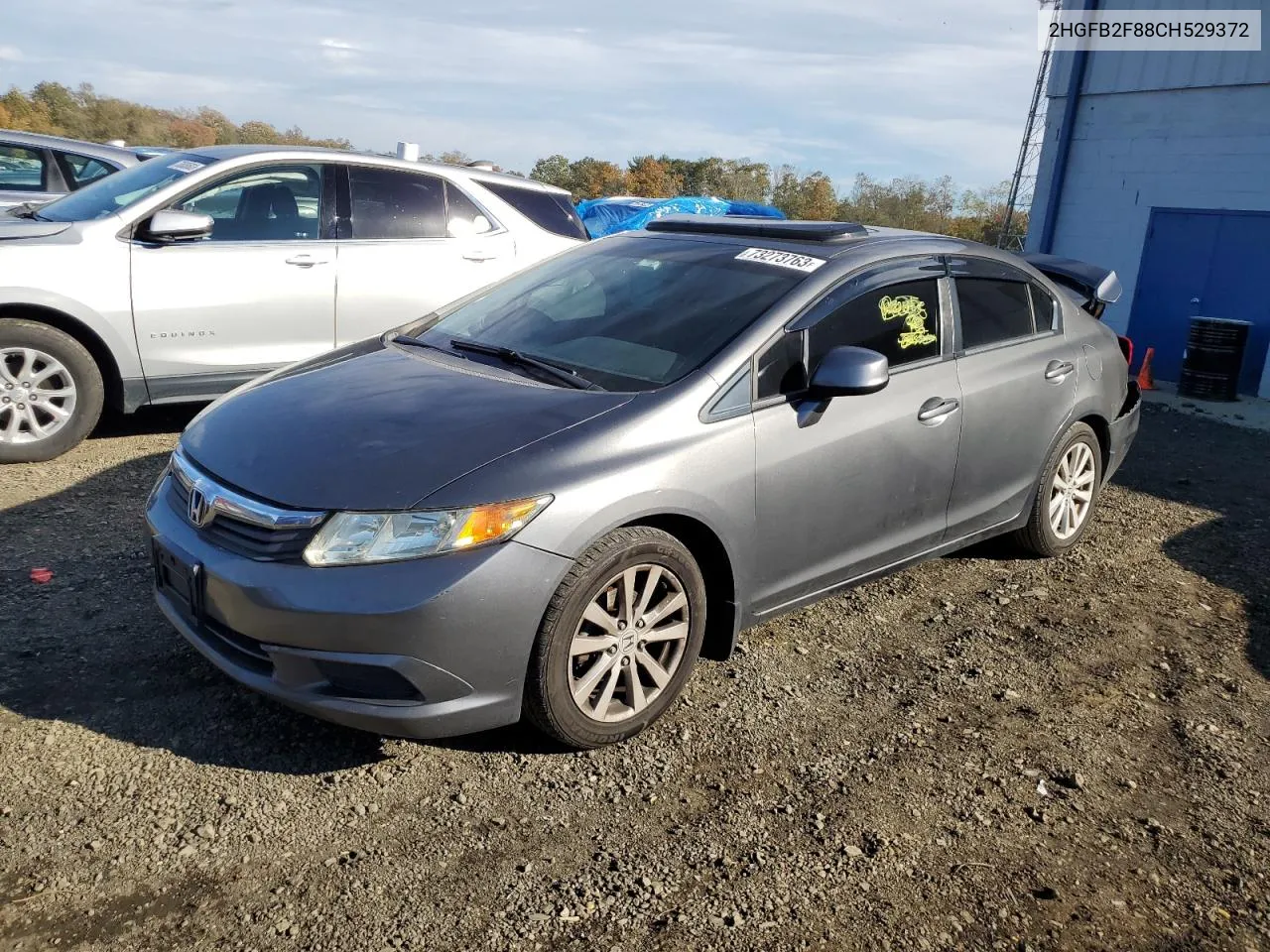 2012 Honda Civic Ex VIN: 2HGFB2F88CH529372 Lot: 73273763