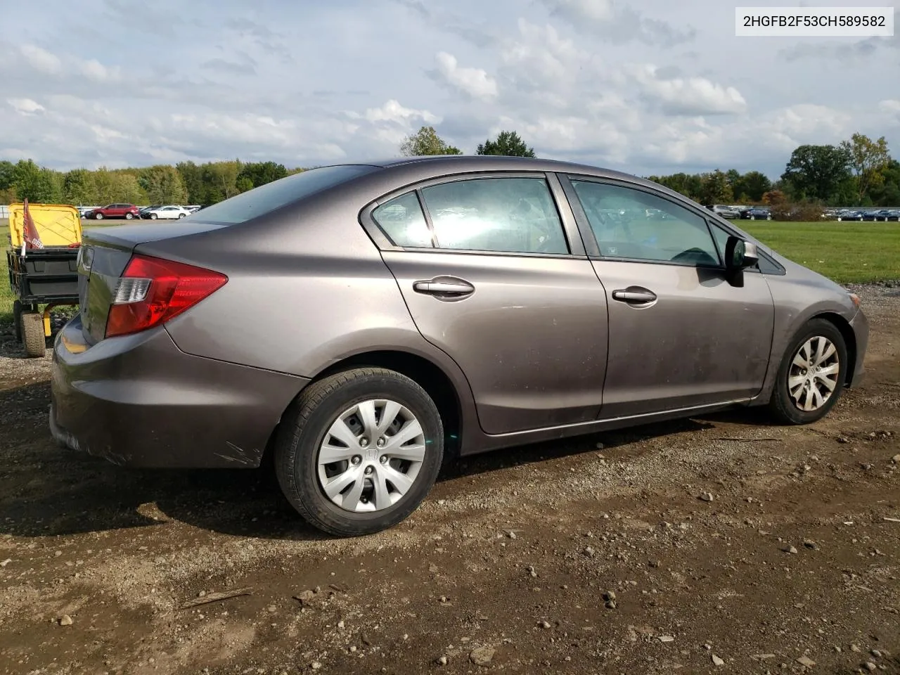 2012 Honda Civic Lx VIN: 2HGFB2F53CH589582 Lot: 73321764