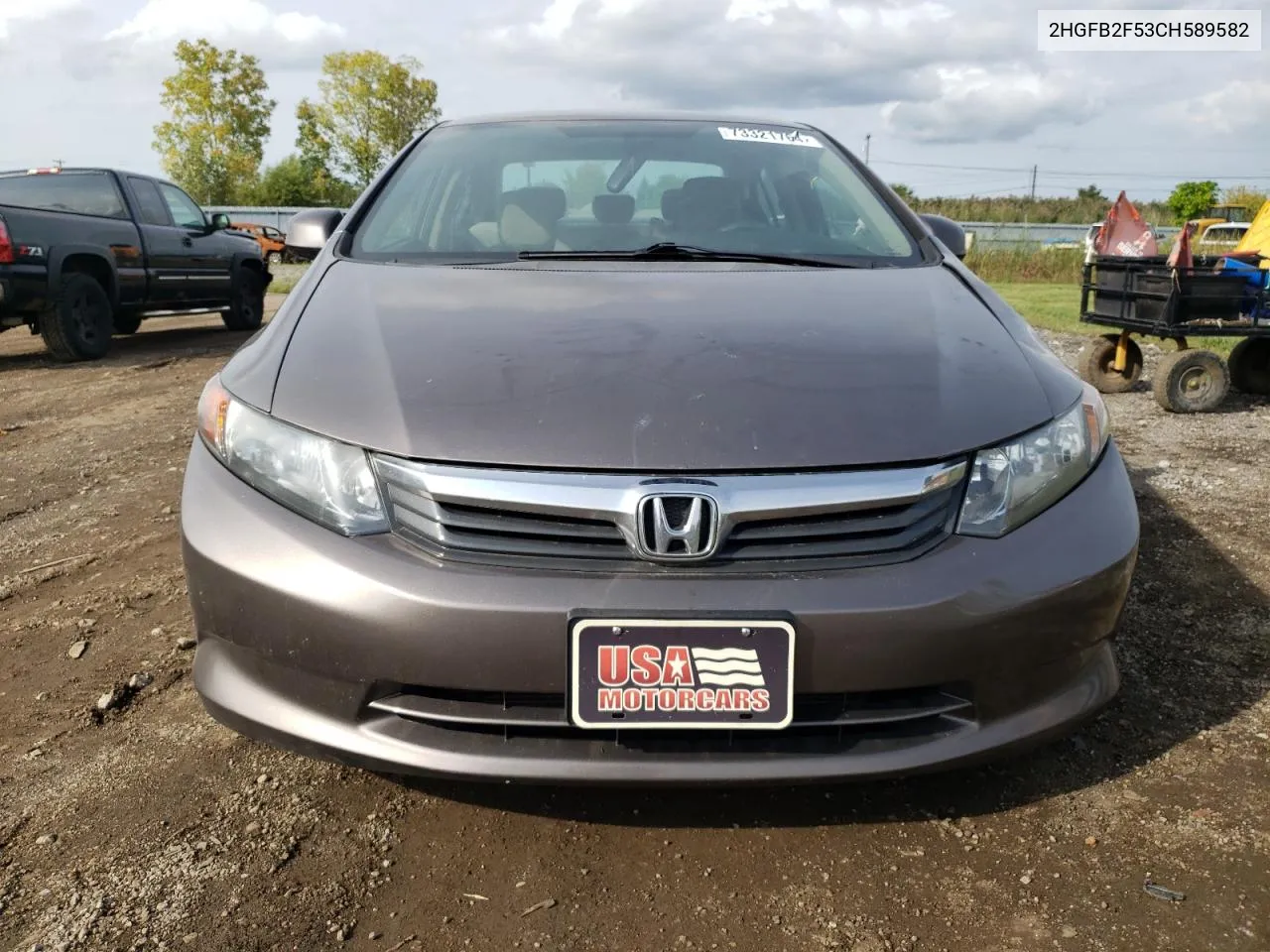 2012 Honda Civic Lx VIN: 2HGFB2F53CH589582 Lot: 73321764