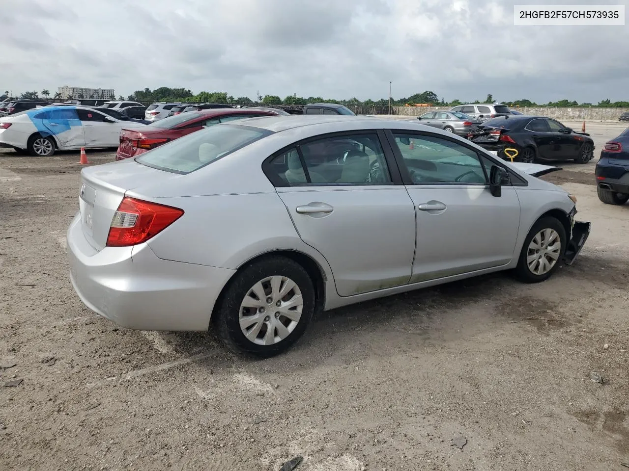 2HGFB2F57CH573935 2012 Honda Civic Lx