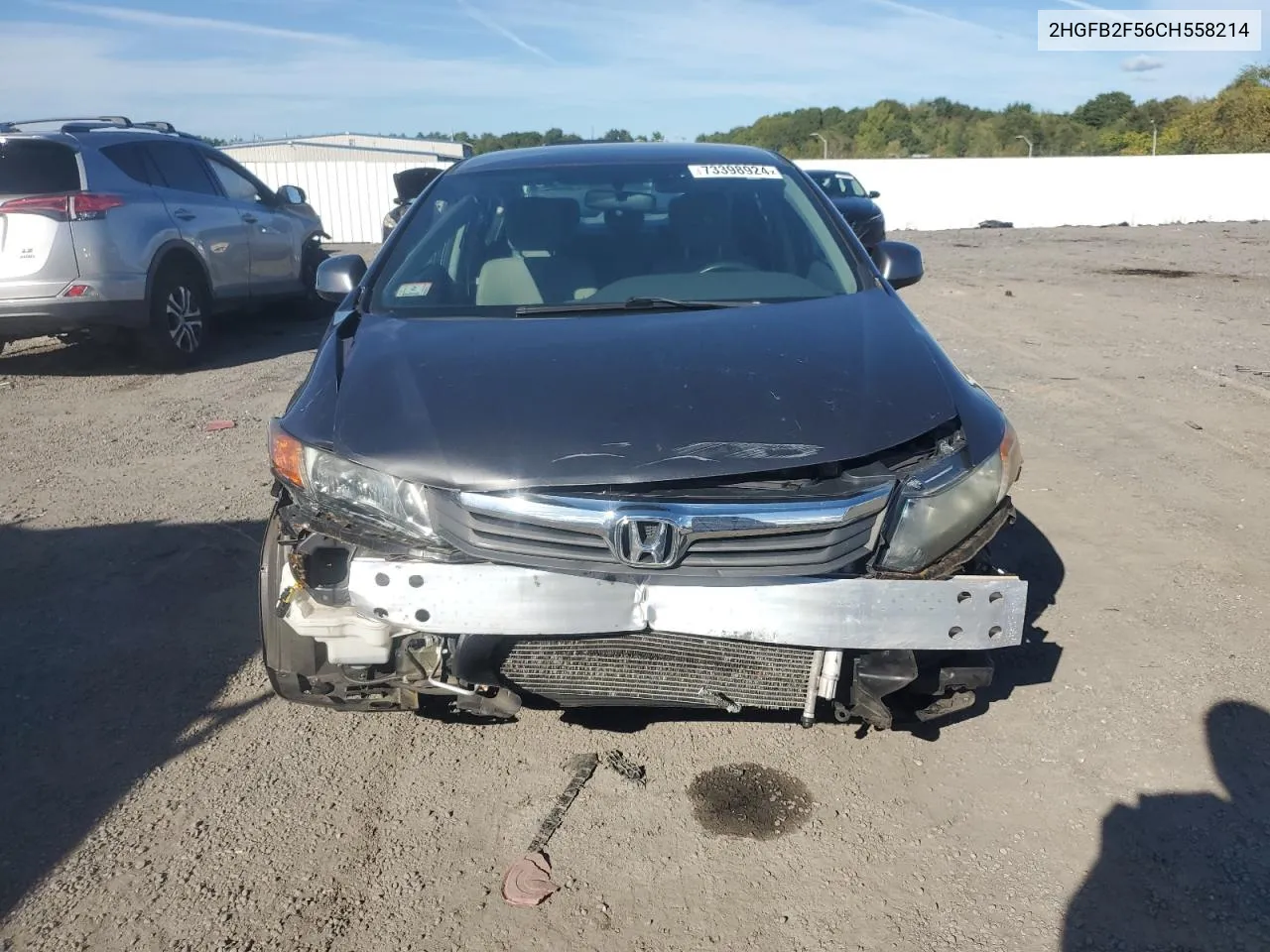 2012 Honda Civic Lx VIN: 2HGFB2F56CH558214 Lot: 73398924