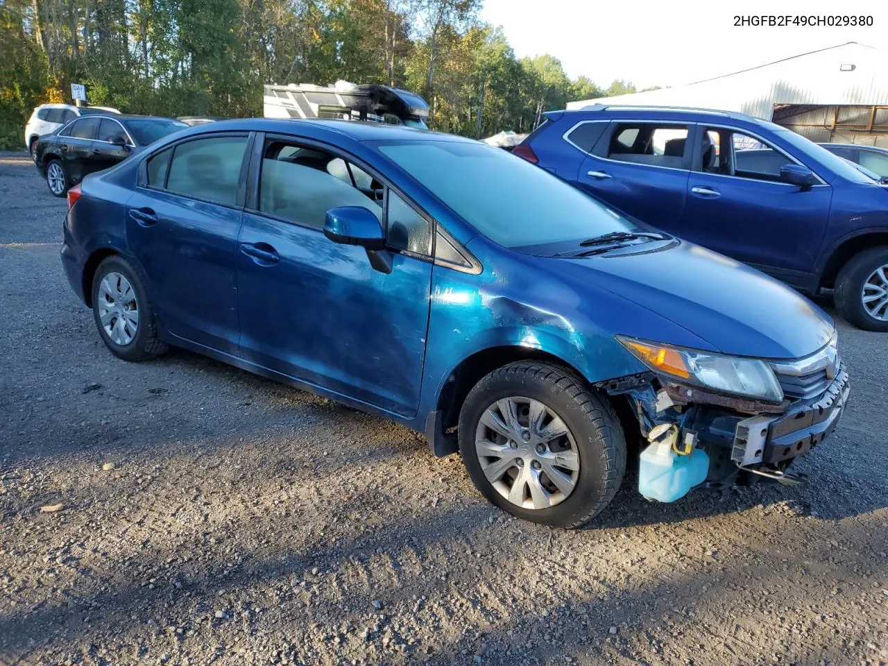 2012 Honda Civic Lx VIN: 2HGFB2F49CH029380 Lot: 73628554