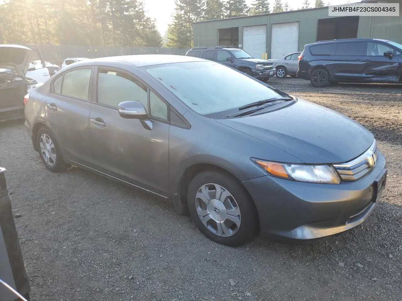 2012 Honda Civic Hybrid VIN: JHMFB4F23CS004345 Lot: 73689904