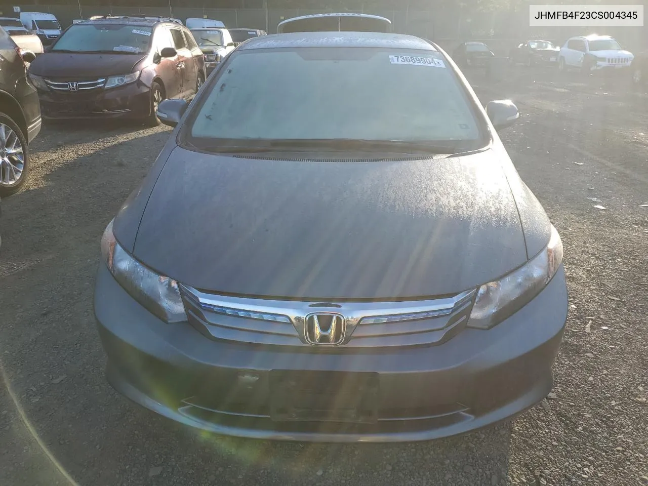 2012 Honda Civic Hybrid VIN: JHMFB4F23CS004345 Lot: 73689904