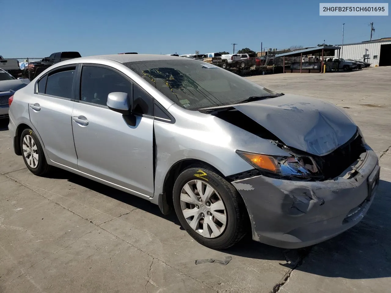 2HGFB2F51CH601695 2012 Honda Civic Lx