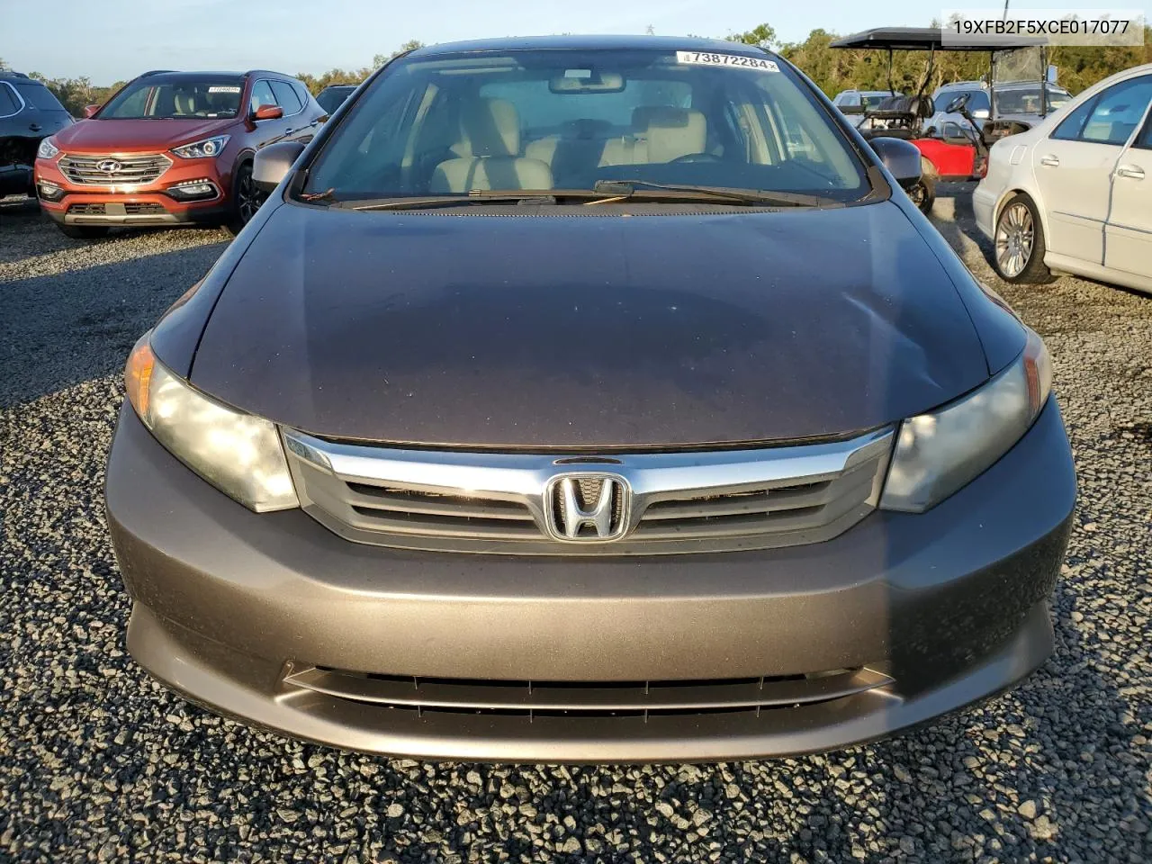 2012 Honda Civic Lx VIN: 19XFB2F5XCE017077 Lot: 73872284