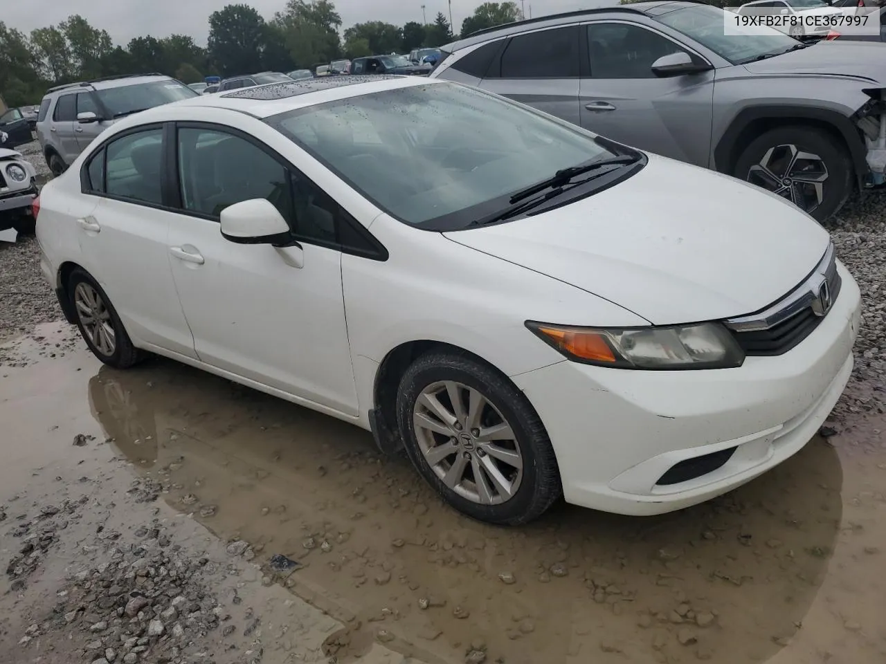 2012 Honda Civic Ex VIN: 19XFB2F81CE367997 Lot: 73979614