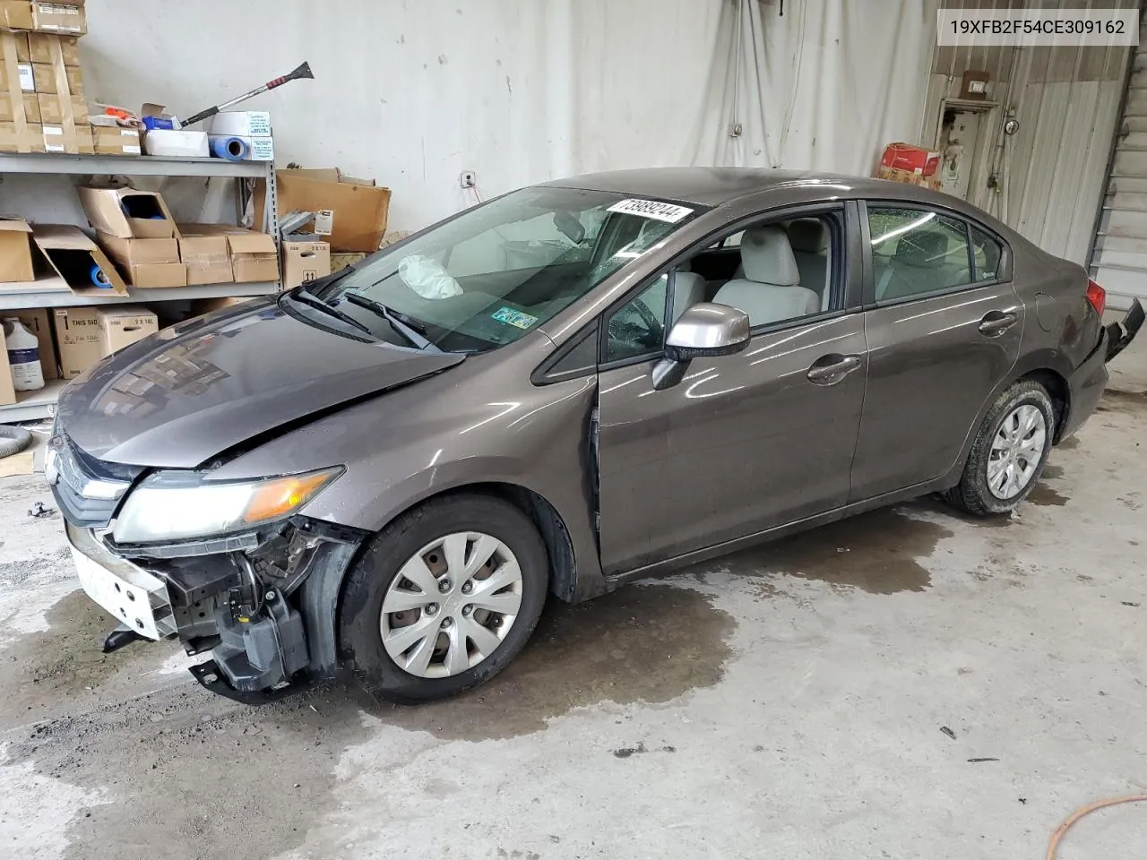 2012 Honda Civic Lx VIN: 19XFB2F54CE309162 Lot: 73989244