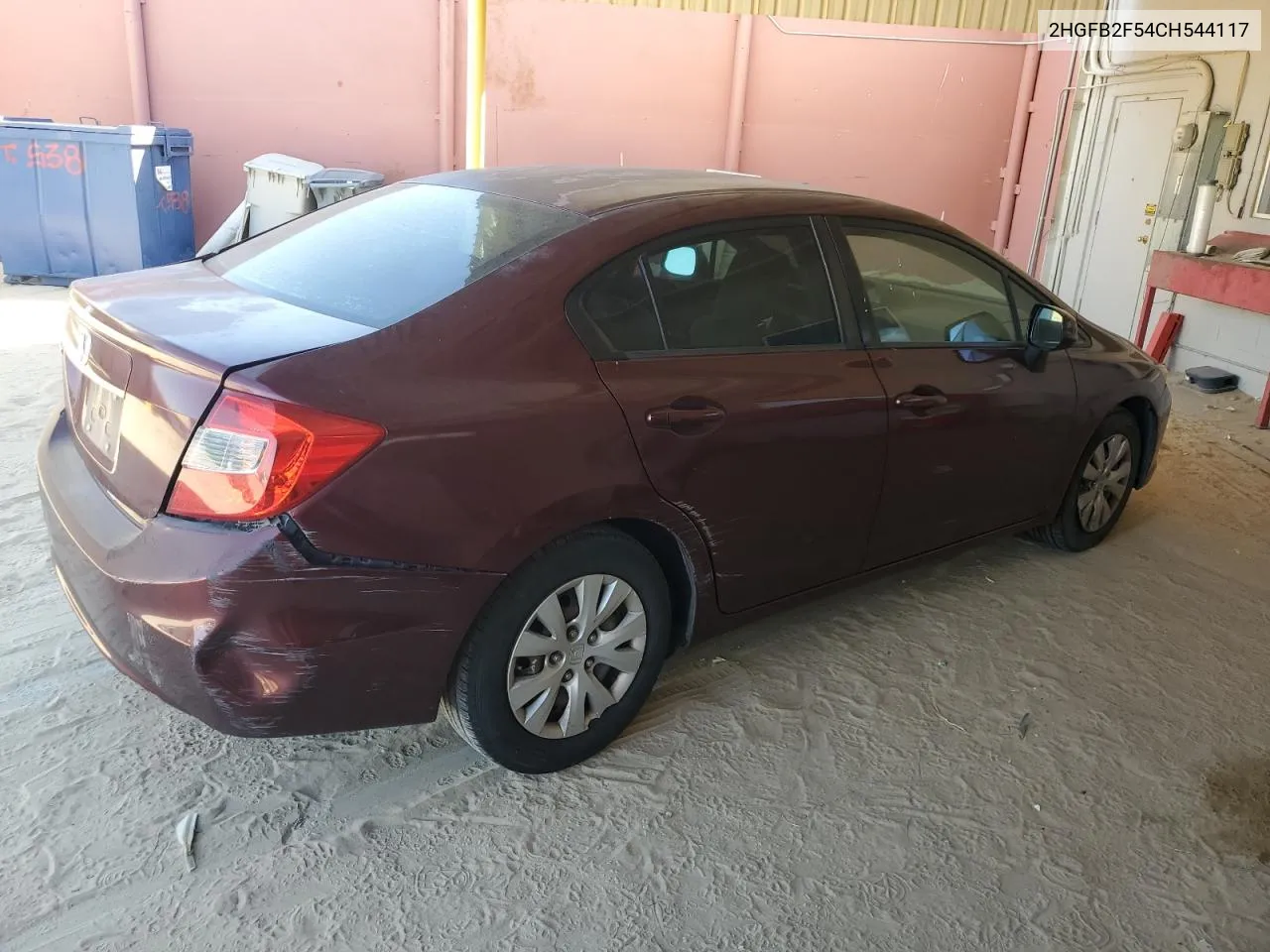 2HGFB2F54CH544117 2012 Honda Civic Lx