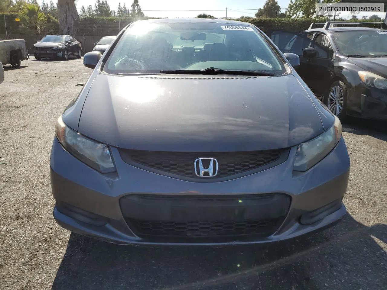 2012 Honda Civic Exl VIN: 2HGFG3B18CH503919 Lot: 74058644