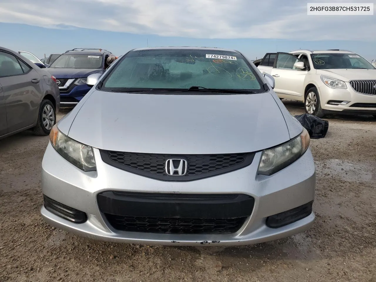 2HGFG3B87CH531725 2012 Honda Civic Ex