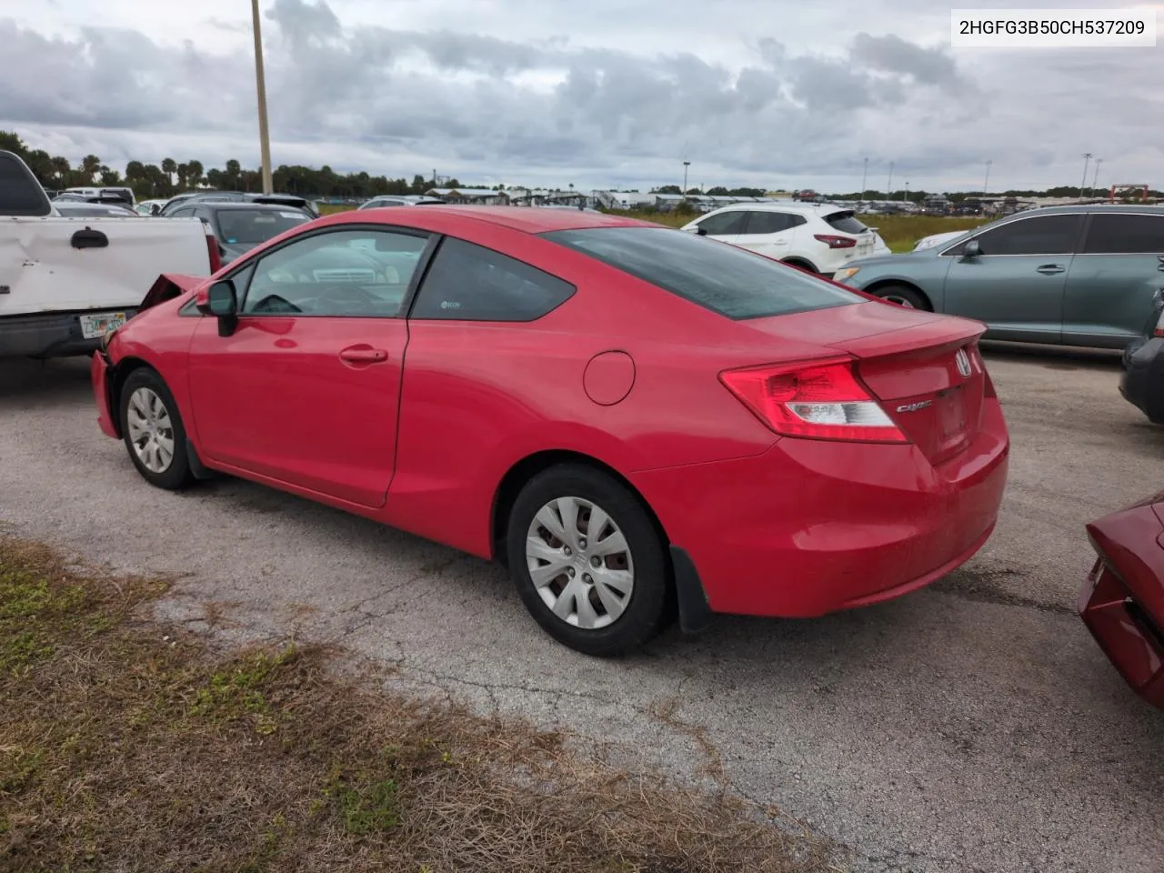 2012 Honda Civic Lx VIN: 2HGFG3B50CH537209 Lot: 74353664