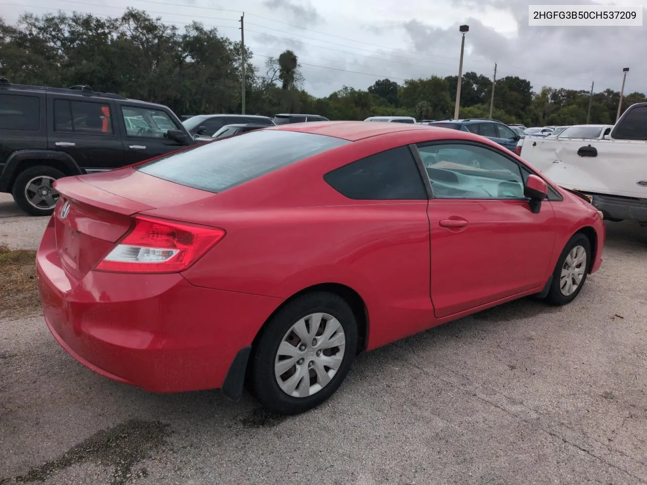 2012 Honda Civic Lx VIN: 2HGFG3B50CH537209 Lot: 74353664