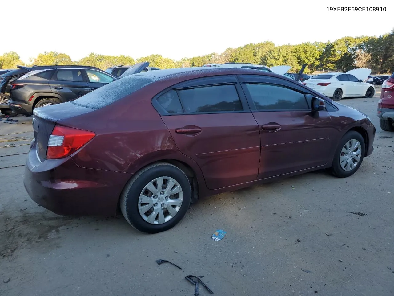 2012 Honda Civic Lx VIN: 19XFB2F59CE108910 Lot: 74363314