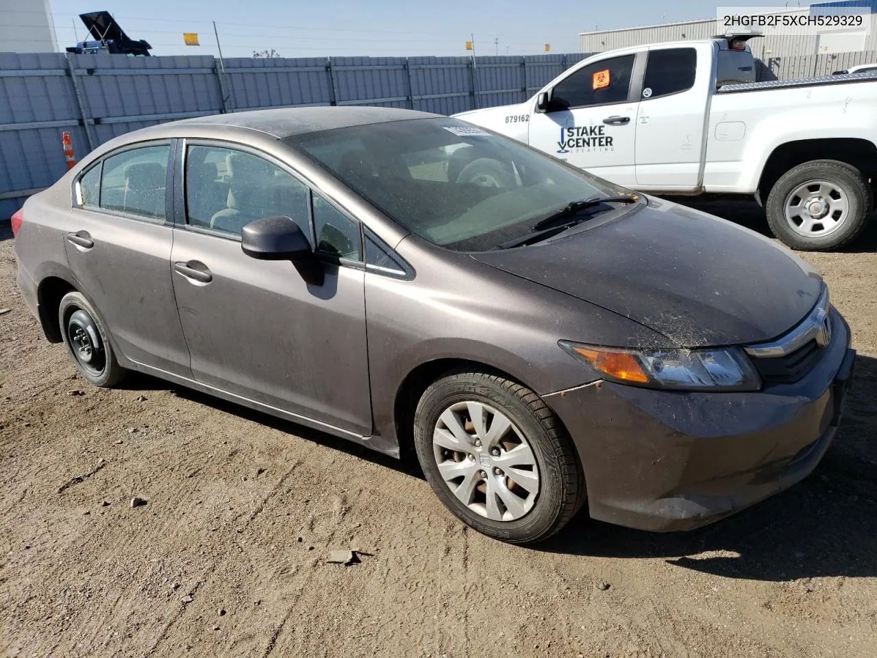 2012 Honda Civic Lx VIN: 2HGFB2F5XCH529329 Lot: 74369554