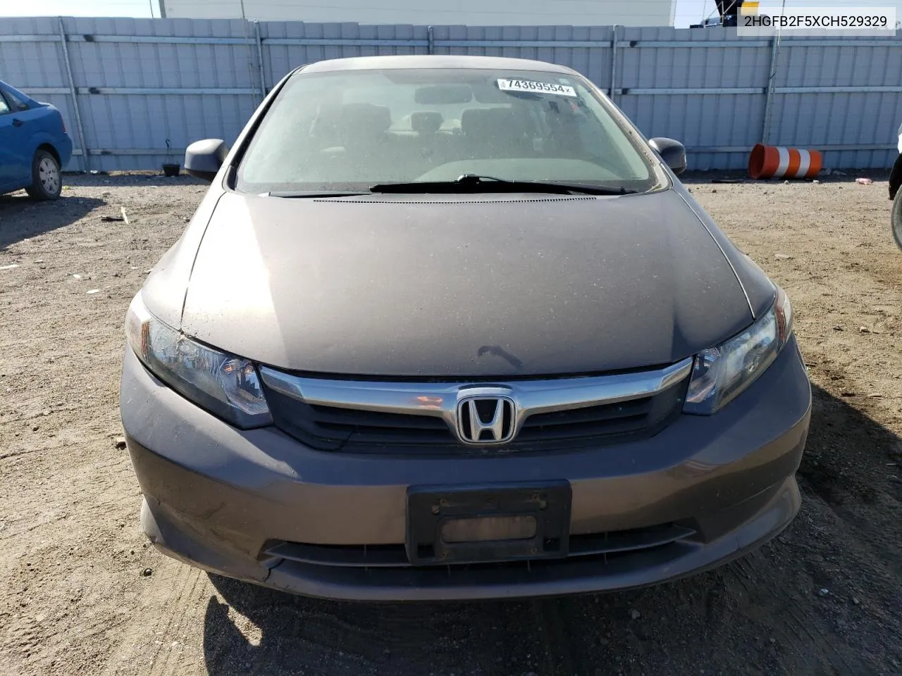 2012 Honda Civic Lx VIN: 2HGFB2F5XCH529329 Lot: 74369554