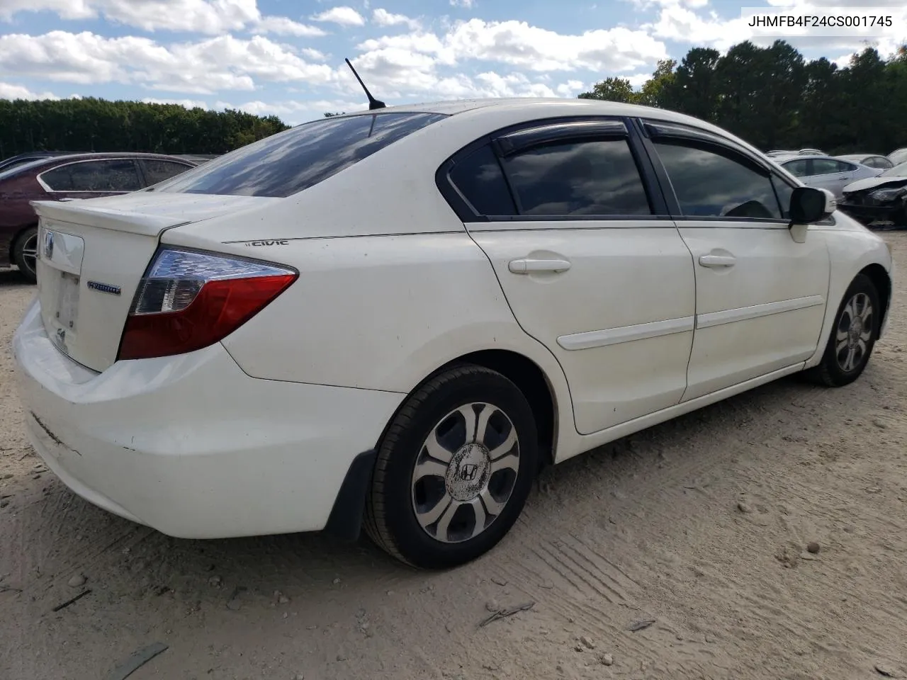 2012 Honda Civic Hybrid VIN: JHMFB4F24CS001745 Lot: 74468614