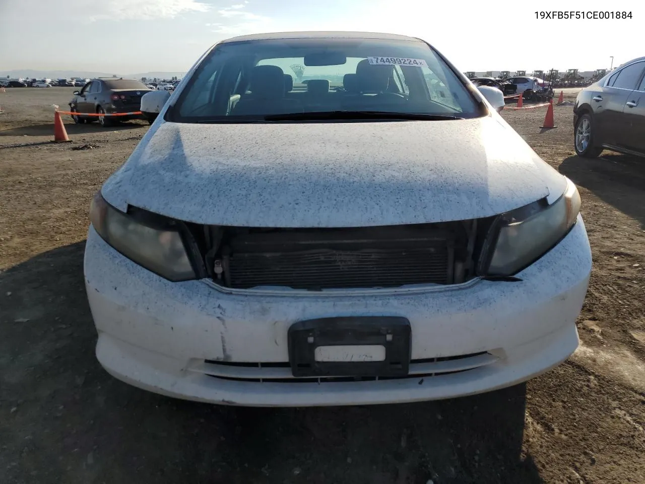 2012 Honda Civic Natural Gas VIN: 19XFB5F51CE001884 Lot: 74499224