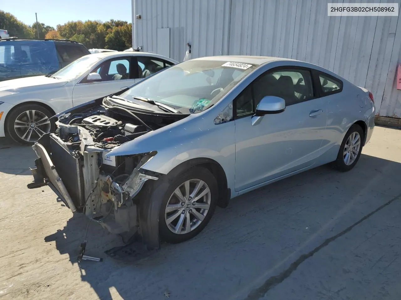 2012 Honda Civic Exl VIN: 2HGFG3B02CH508962 Lot: 74654824