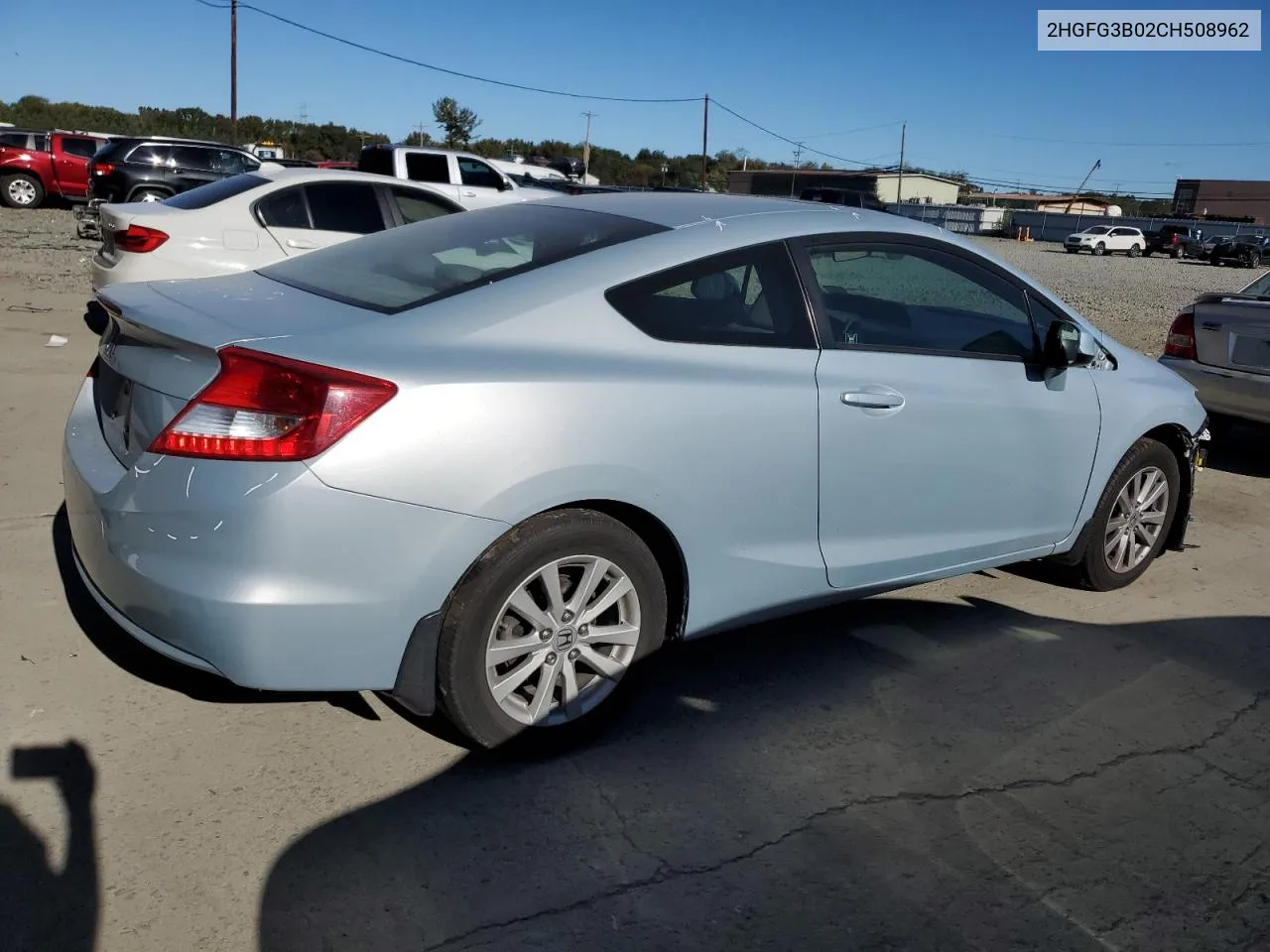 2012 Honda Civic Exl VIN: 2HGFG3B02CH508962 Lot: 74654824