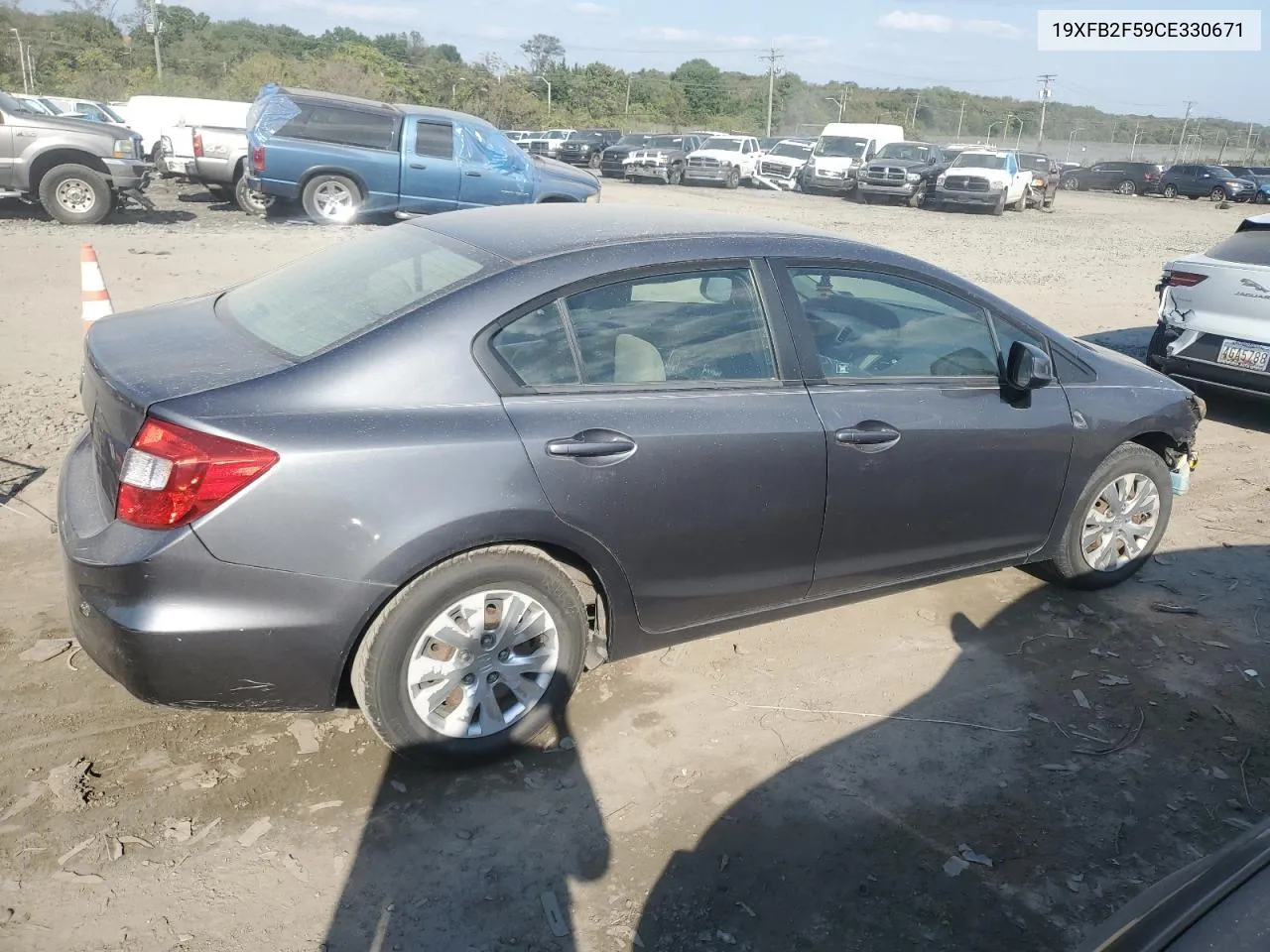 2012 Honda Civic Lx VIN: 19XFB2F59CE330671 Lot: 74656974