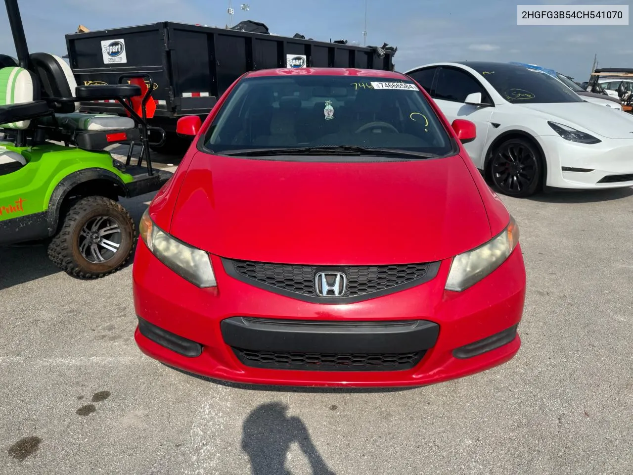 2HGFG3B54CH541070 2012 Honda Civic Lx