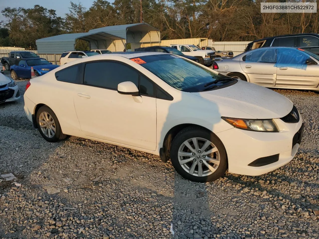 2012 Honda Civic Ex VIN: 2HGFG3B81CH522972 Lot: 74666664