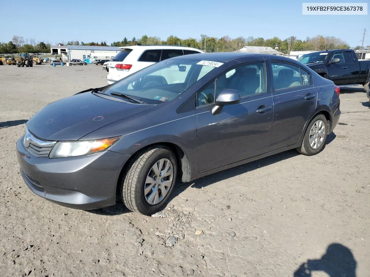 2012 Honda Civic Lx VIN: 19XFB2F59CE367378 Lot: 74719034