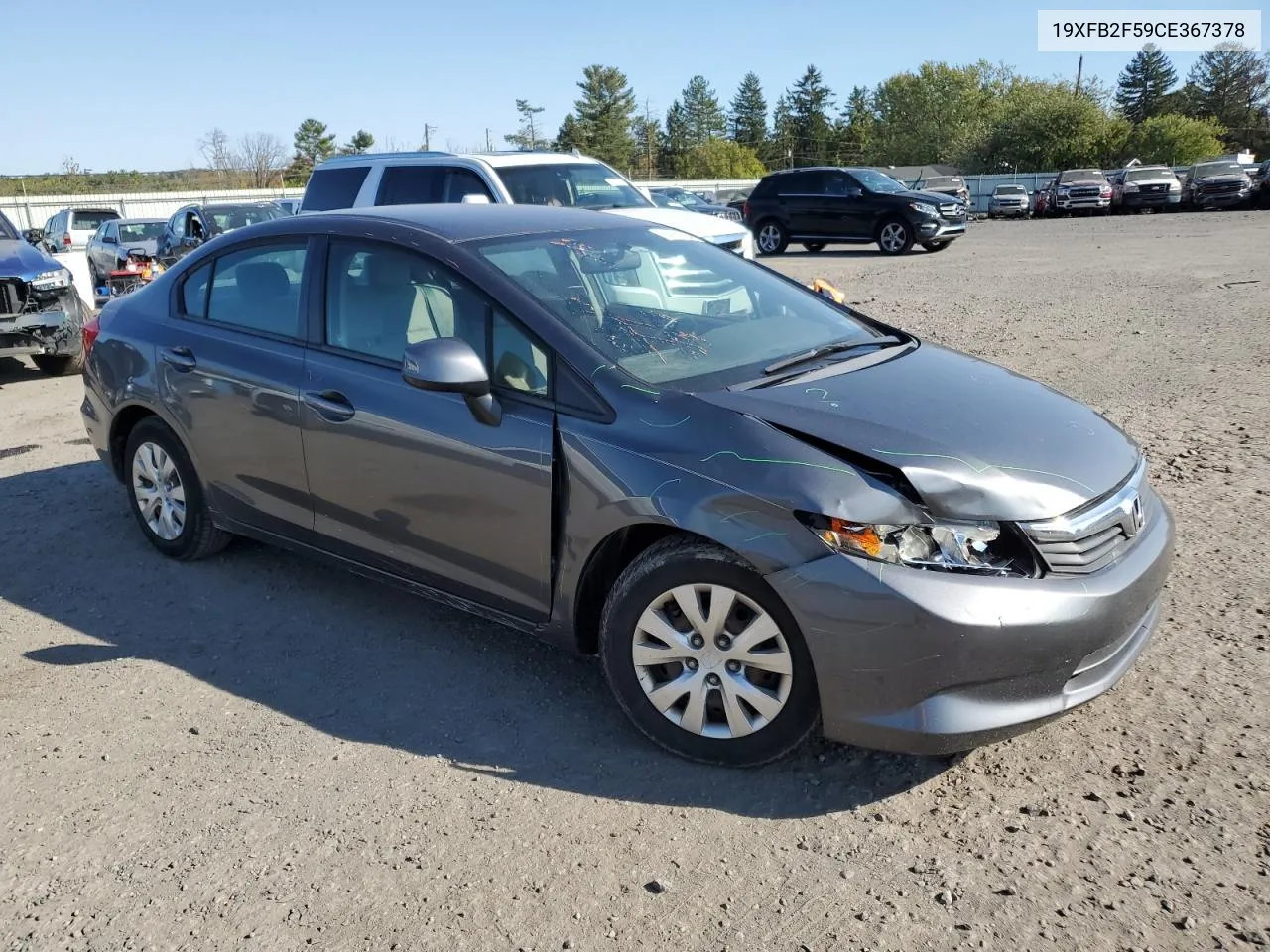 19XFB2F59CE367378 2012 Honda Civic Lx