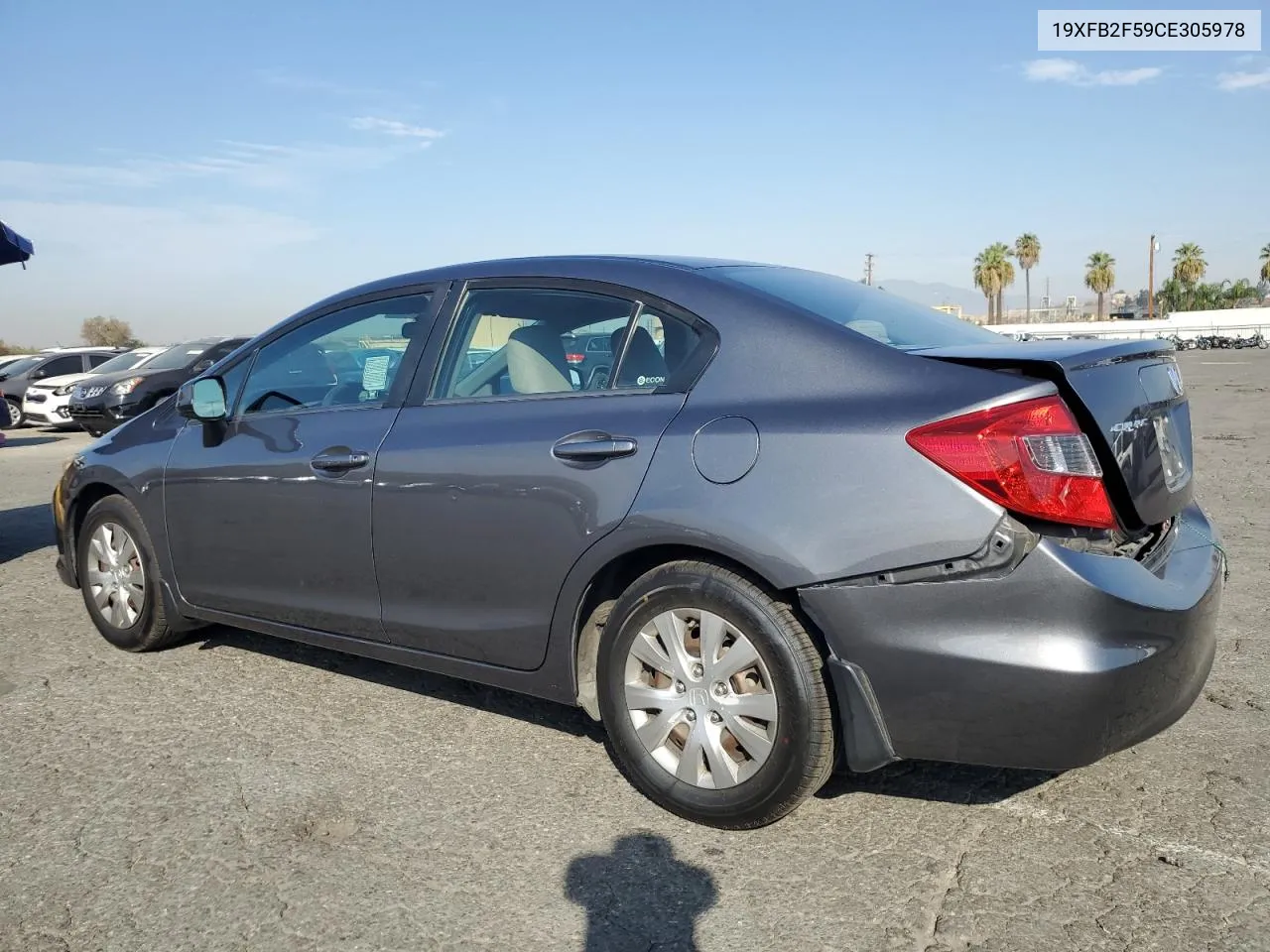 2012 Honda Civic Lx VIN: 19XFB2F59CE305978 Lot: 74731634