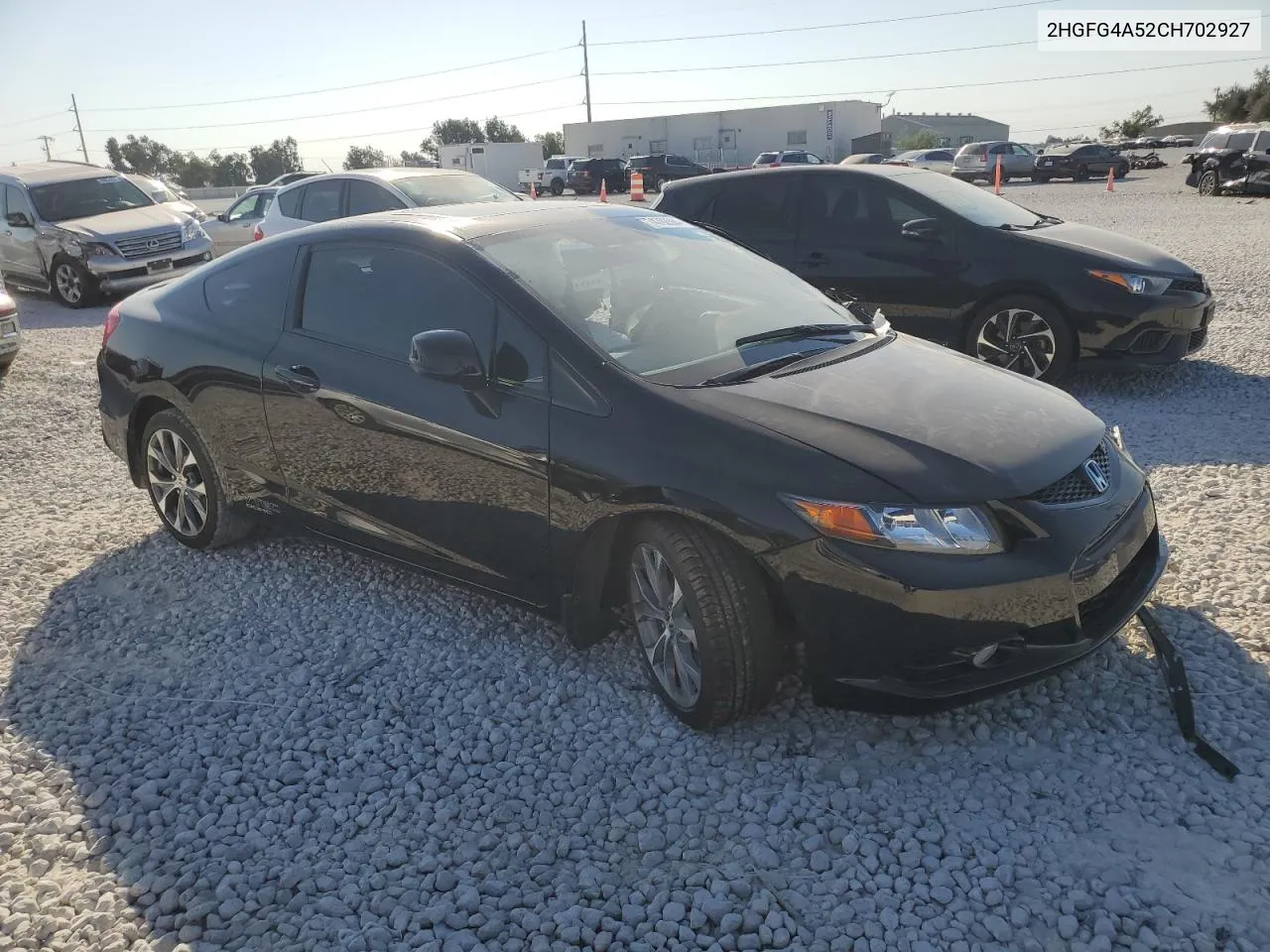 2012 Honda Civic Si VIN: 2HGFG4A52CH702927 Lot: 74762664